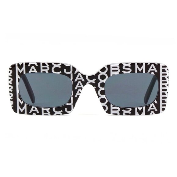 Marc Jacobs sunglasses MARC 488/N/S 003K IR Black Monogram / Grey - Picture 2 of 5
